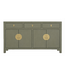 Fine Asianliving Buffet Chinois Gris Olive - Orientique Collection L140xP35xH85cm