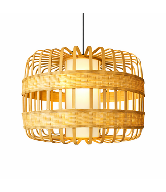 Fine Asianliving Bambus Hängelampe Pendelleuchte Handgefertigt - Belinda D50xH40cm
