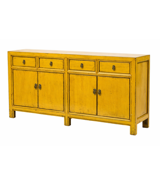 Fine Asianliving Credenza Cinese Antica Gialla Lucida L170xP42xA88cm