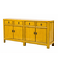Buffet Chinois Ancien Jaune Haute Brillance L170xP42xH88cm