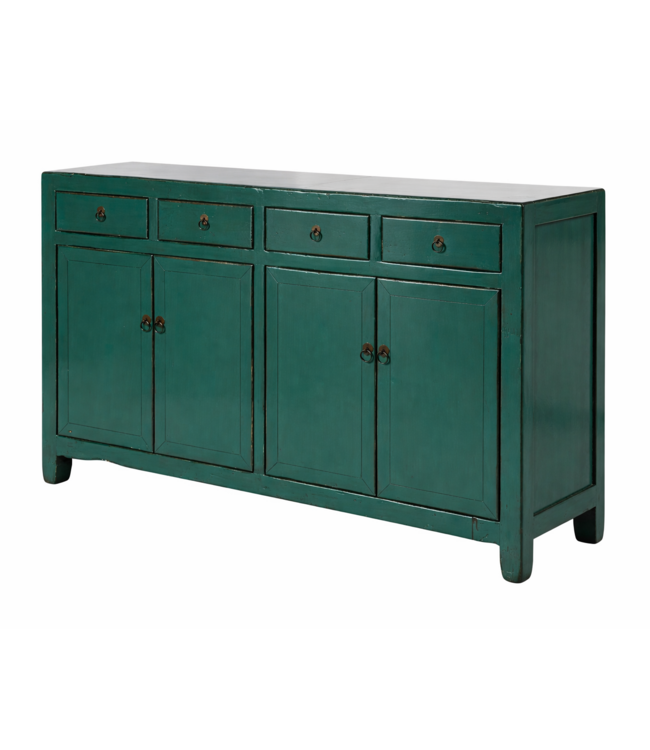 Antieke Chinese Dressoir Aqua Groen High Gloss B154xD39xH89cm