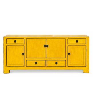 Fine Asianliving Antieke Chinese TV Kast Geel High Gloss B135xD40xH53cm