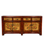Buffet Chinois Ancien Pivoines Peintes à la Main L159xP42xH82cm