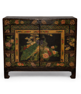 Fine Asianliving Antique Chinese Cabinet Handpainted W87xD38xH73cm