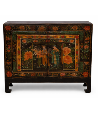 Fine Asianliving Armario Chino Antiguo Pintada a Mano An86xP38xAl73cm