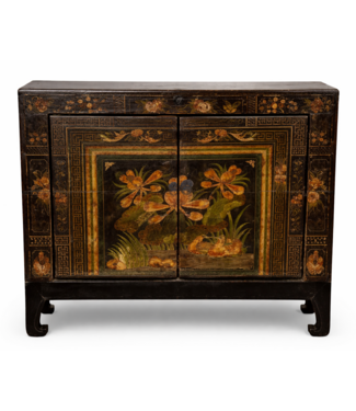 Fine Asianliving Armoire Chinoise Ancienne Peint à la Main L88xD38xH76cm