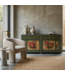 Antikes Chinesisches Sideboard Mint Pfingstrosen Handbemalt B203xT43xH84cm