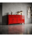 Aparador Chino Antiguo Rojo Alto Brillo An152xP40xAl88cm