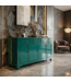 Buffet Chinois Ancien Vert d'eau Haute Brillance L154xP40xH90cm