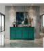 Antieke Chinese Dressoir Aqua Groen High Gloss B154xD40xH90cm