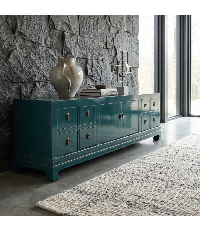 Chinese TV Kast Teal High Gloss B180xD40xH50cm