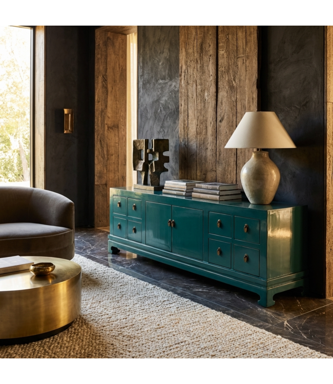 Chinese TV Kast Teal High Gloss B180xD40xH50cm