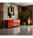 Antieke Chinese TV Kast Rood High Gloss B151xD39xH53cm