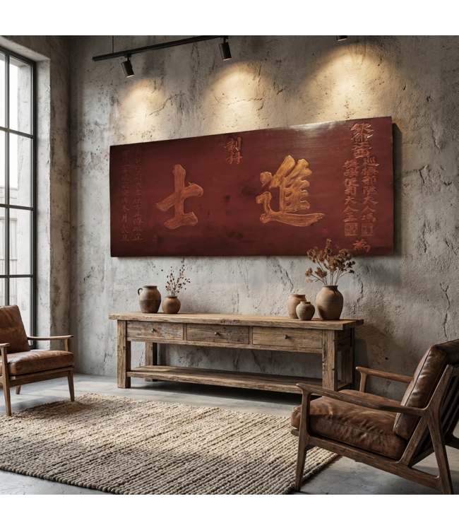 Antique Chinese Wall Panel Wood Handcarved W170xD2.5xH73cm