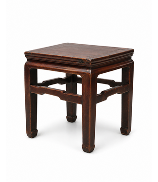 Fine Asianliving Antique Chinese Stool Sidetable W39xD39xH51cm