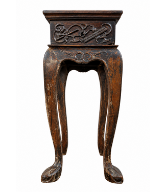 Fine Asianliving Mesa de Planta China Antigua  Siglo 19 Hecha a Mano An43xP44xAl98cm