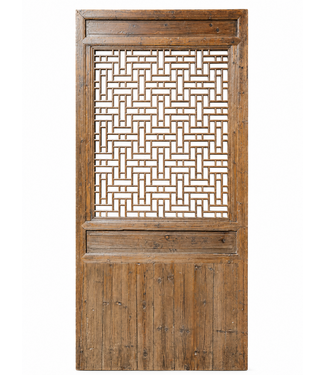 Fine Asianliving Antiek Chinees Kamerscherm Wand Paneel Hout Handgesneden B116xD5xH248cm