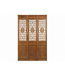 Antiek Chinees Kamerscherm Houten Panelen Handgesneden Set/3 B168xD6xH315cm