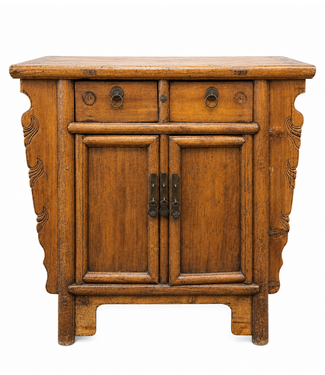 Fine Asianliving Antieke Chinese Kast Handgesneden B100xD61xH90cm