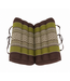 Thai Cushion Yogaseat 40x40x7cm (Folded) Meditation Pillow Block Kapok Green