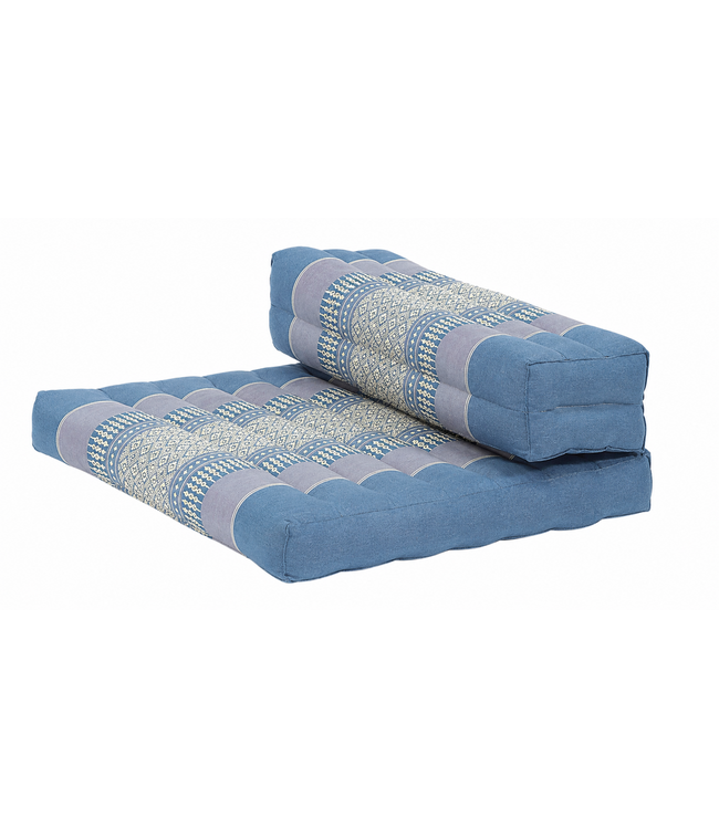 Thai Cushion Meditation Mat Foldable 50x75x12cm Blue