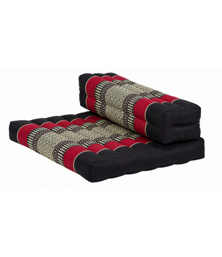 Fine Asianliving Thais Kussen Meditatie Mat Yoga Blok Uitklapbaar 50x75x12cm Kapok Rood