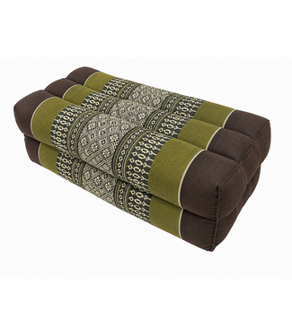 Fine Asianliving Thai Cushion Yoga Block L35xB15xH10cm Meditation Neck Pillow Support Kapok Green