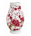Chinese Vase Handpainted Red Blossoms D22xH31cm