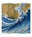 Paravento Giapponese Separè L160xA180cm Kanagawa Nami