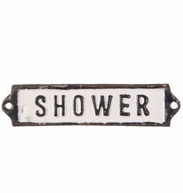Clayre en Eef deurplaatje  “shower”