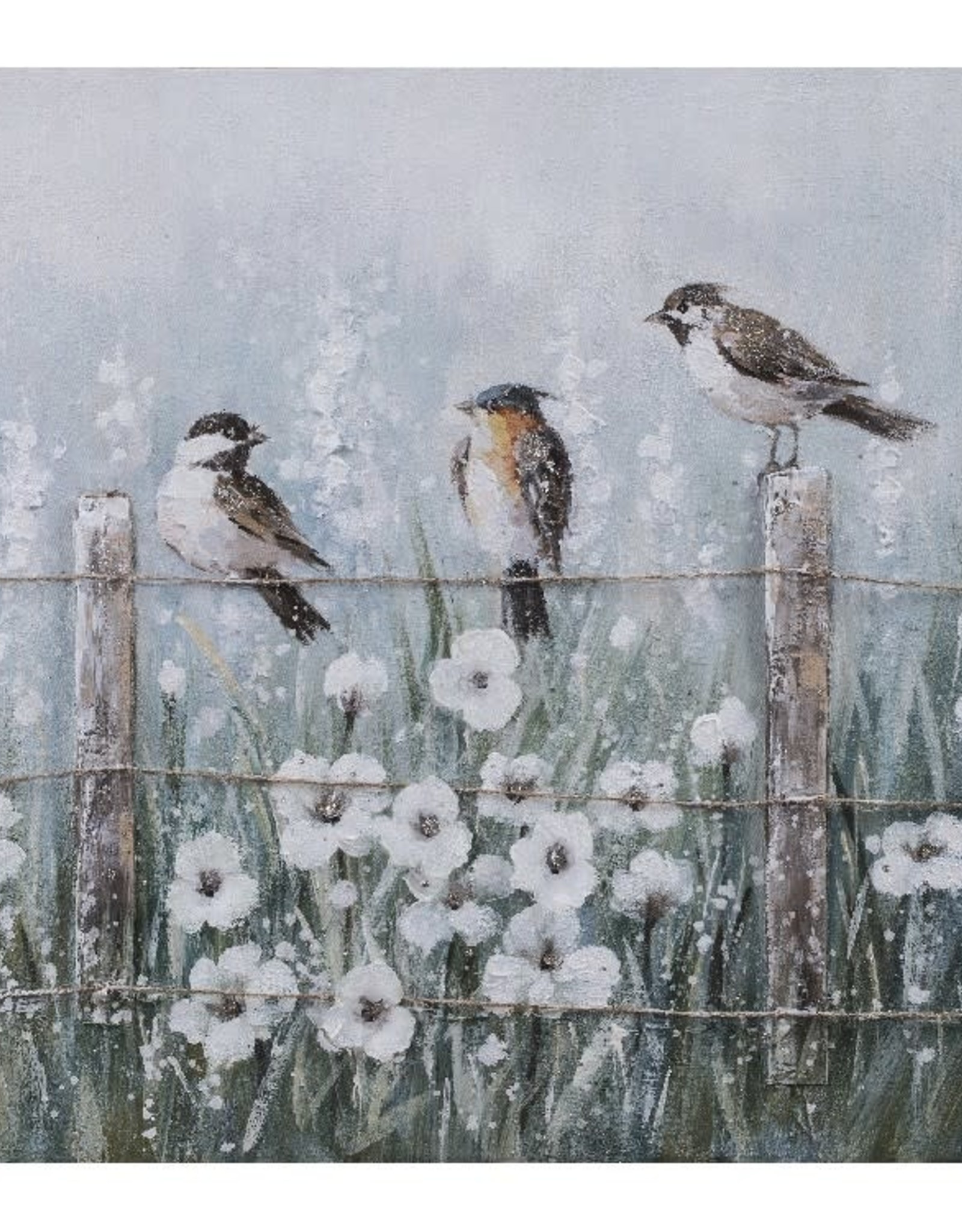 Pasen Fietstaxi Bier Canvas schilderij vogels in weide - De 4 Jaargetijden vof