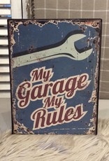 Tekst plaat" garage"
