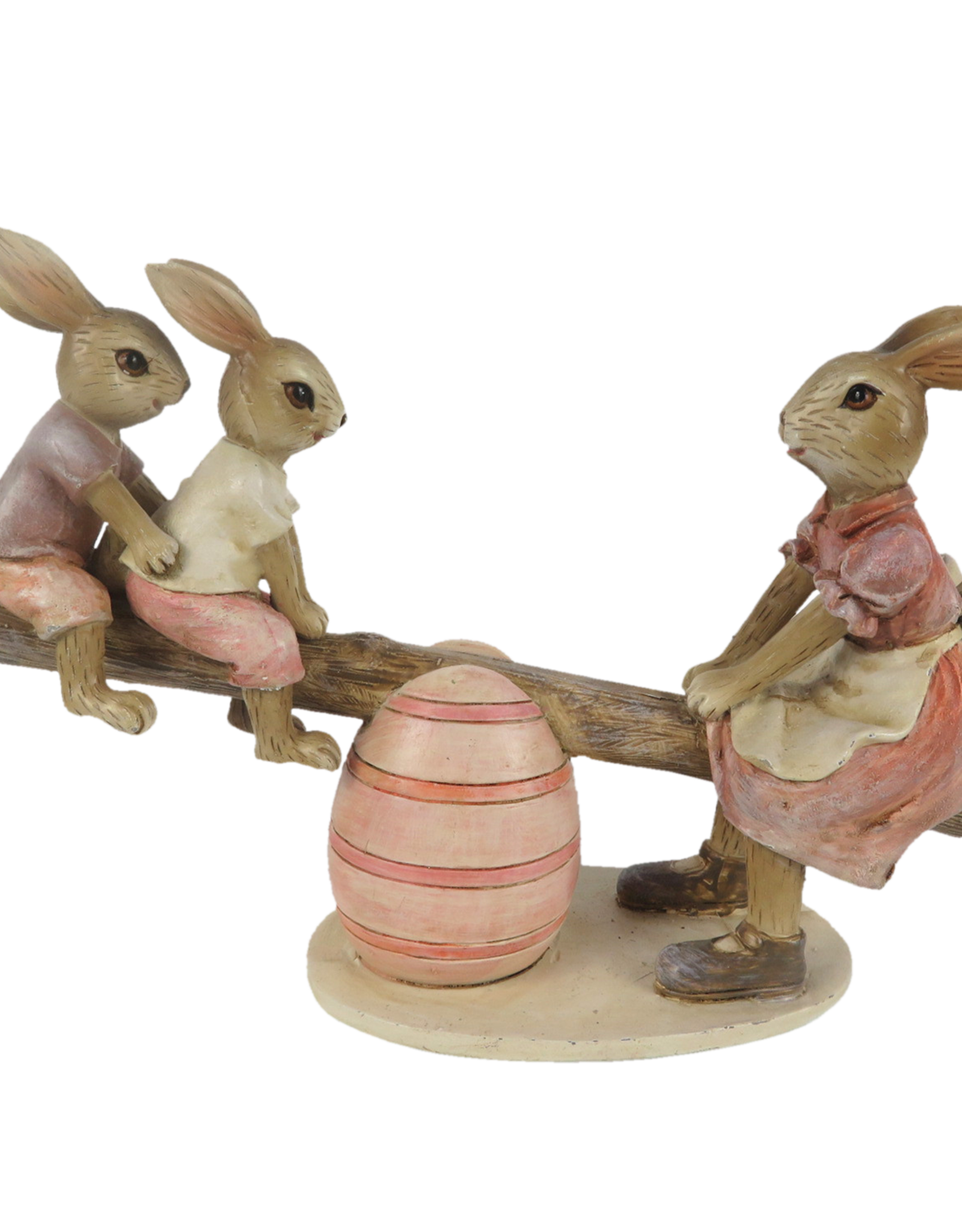 Decoratie konijntjes op wip