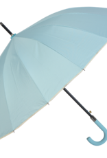 Paraplu lichtblauw/witte stipjes