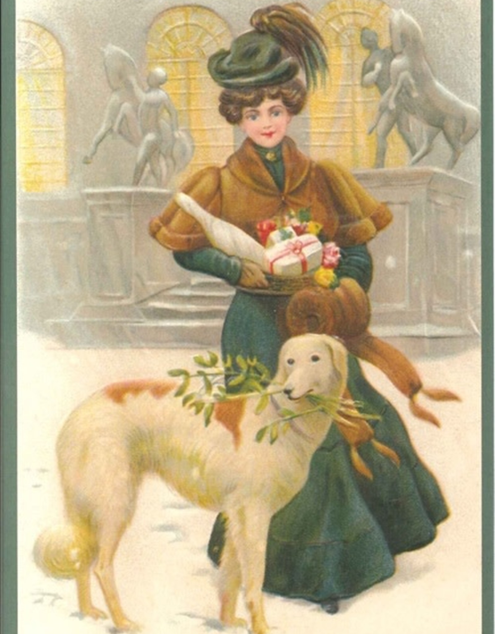 Carte Femme avec chien