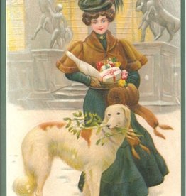 Carte Femme avec chien