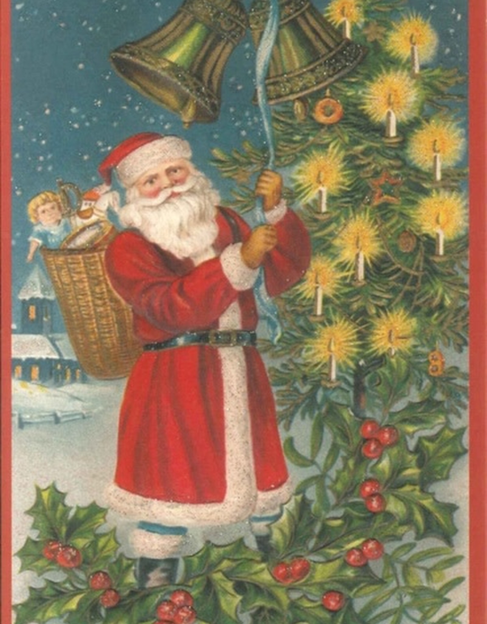 Carte Père Noël avec des cloches