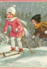 Kaart Kinderen op ski's