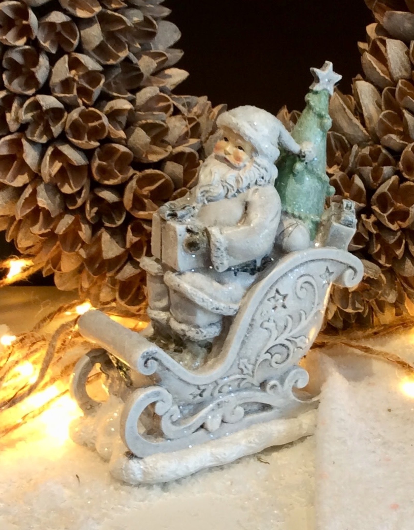 Père Noël en traîneau / décoration