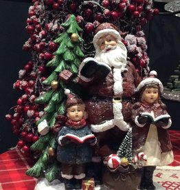 Père Noël avec des enfants