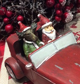 Père Noël en voiture