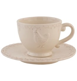 Tasse et soucoupe Poulet