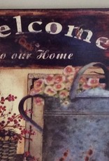 Wanddekoration "Willkommen in unserem Zuhause"