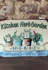 Tekst plaat "Kitchen Herb Garden"