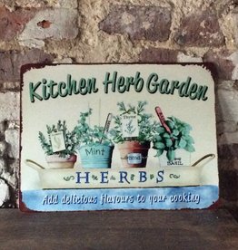 Plaque de texte "Kitchen Herb Garden"