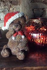 Ours de décoration avec bonnet de Noel