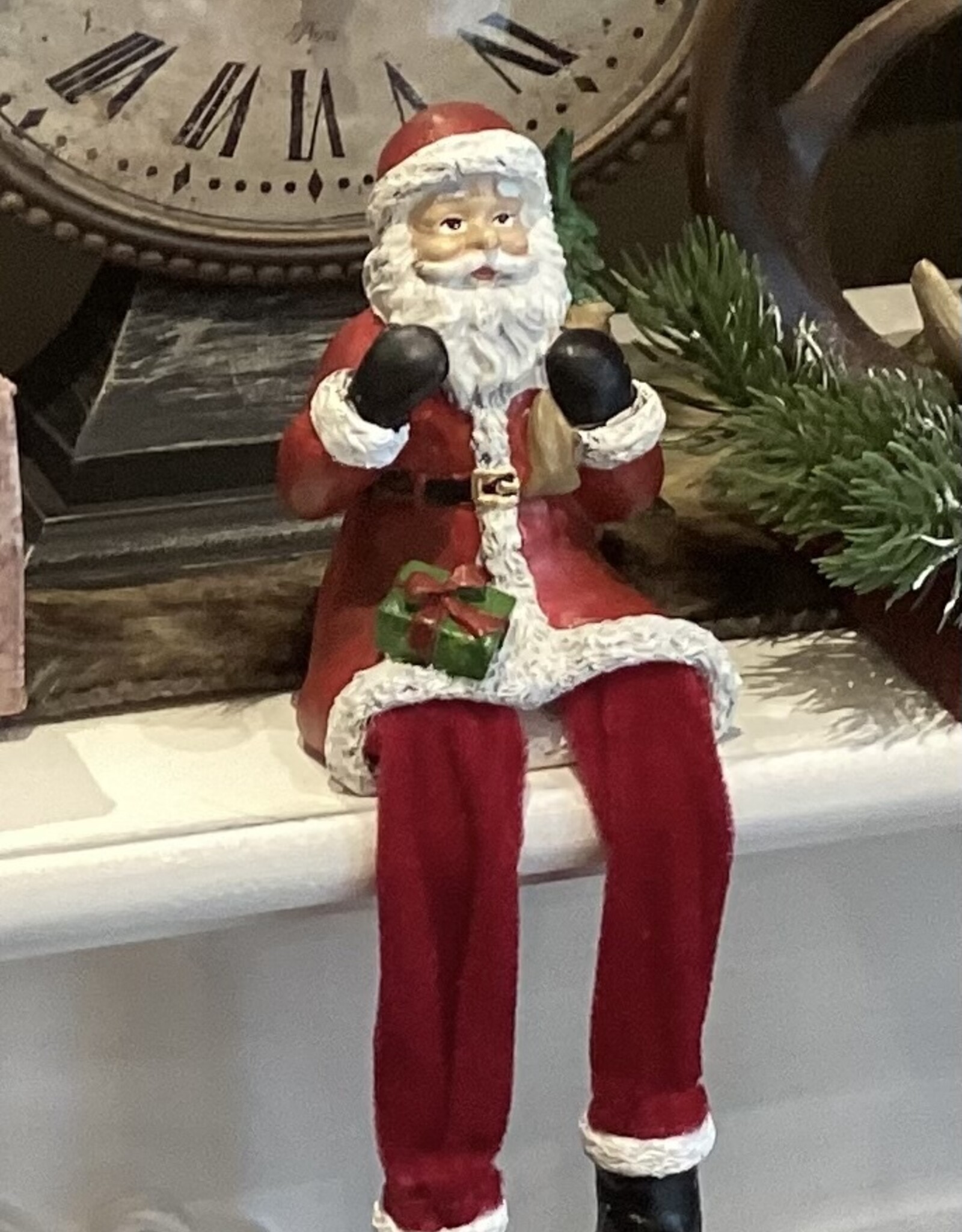 Der Weihnachtsmann sitzt