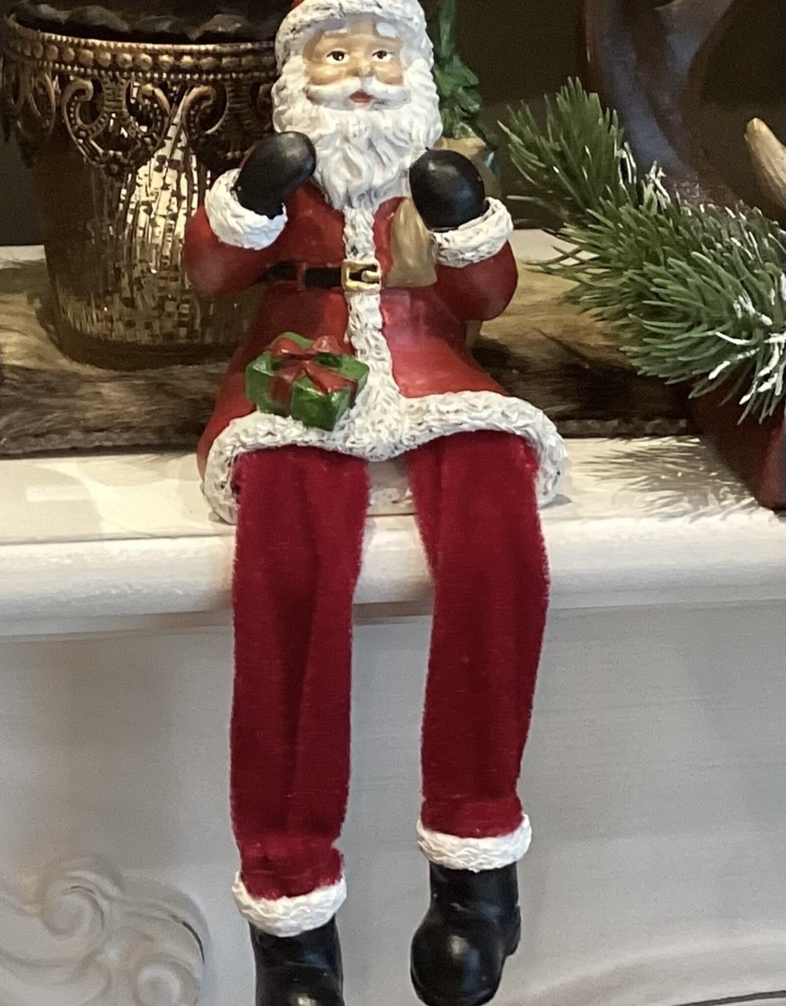 Der Weihnachtsmann sitzt
