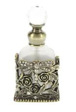 Parfumflesje Libelle antique goudkleurig, opengewerkt