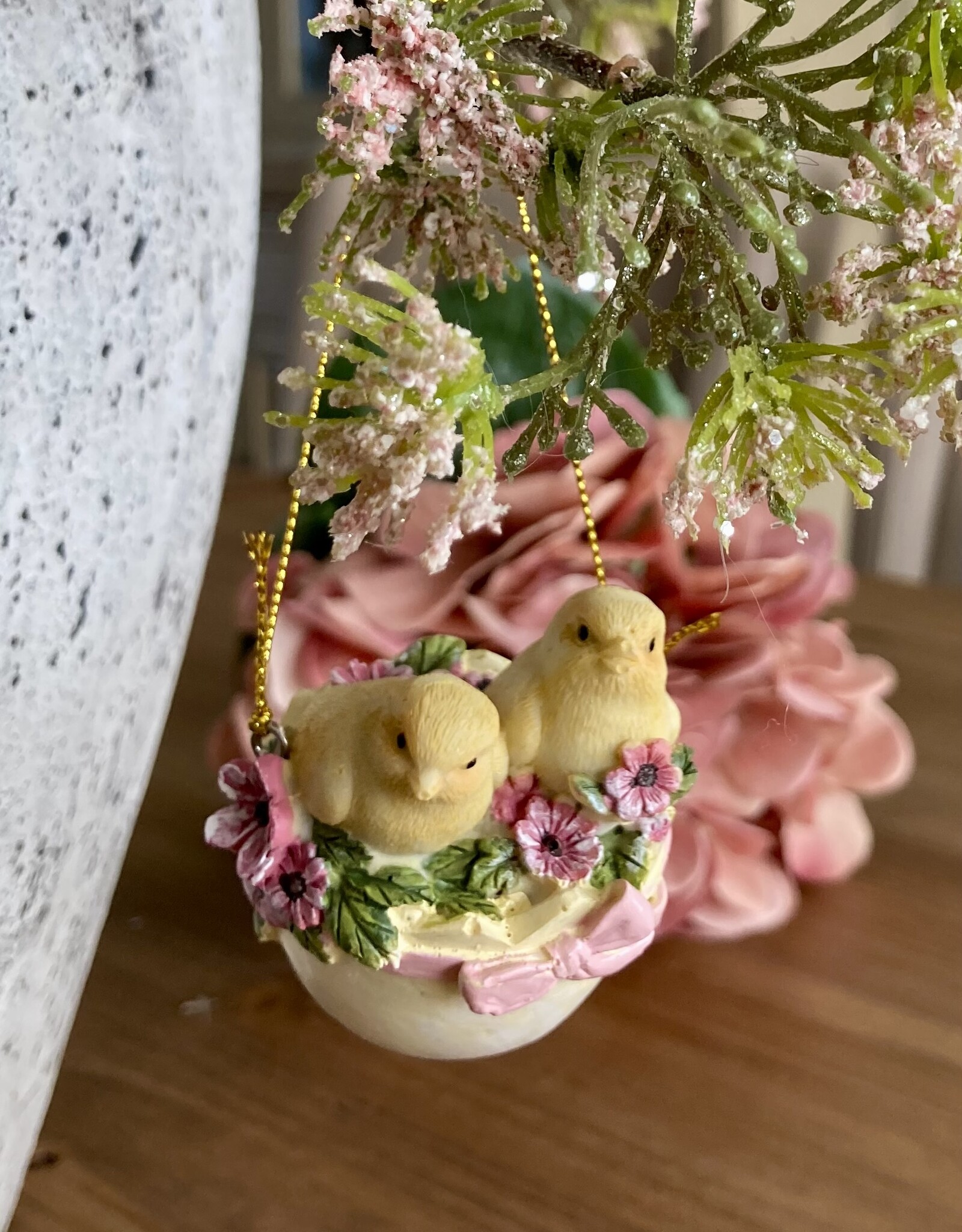 Hanger kuikentjes in ei